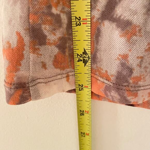 Y2K DKNY Jeans Petites Ruffle Tank Top Large Animal Print Sheer Mesh Bratz 2000s - Picture 6 of 7